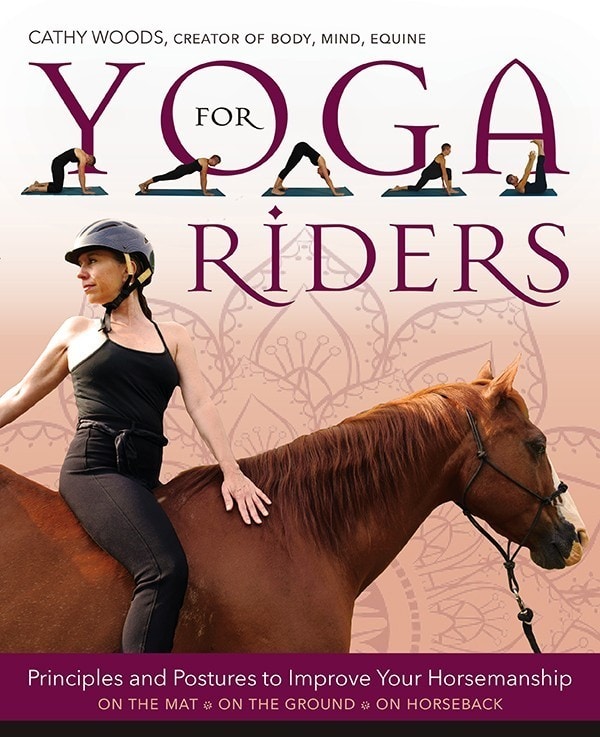 Book cover of Yoga for Riders by Cathy Woods.