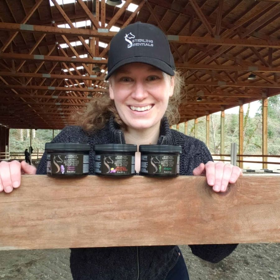 Sterling Essentials founder, Teal Shoop, with her products. 